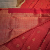 Maroon Silk Saree with Gold Motifs